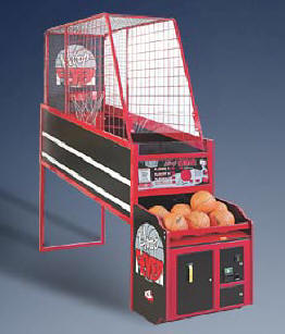 Hoop Fever Coin Operated Basketball Arcade Game By ICE From BMI Gaming: 1-866-527-1362 