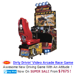 Dirty Drivin Driving / Racing Video Arcade Machines