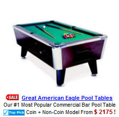 Eagle Commercial Coin Operated Pool Tables | Home Pool Tables