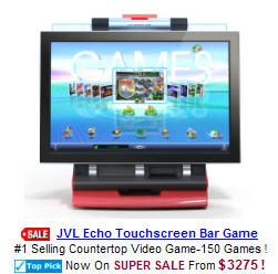 JVL Touchscreen Countertop Bar Video Arcade Games
