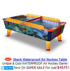 Shark Waterproof and Weatherproof Outdoor Air Hockey Table