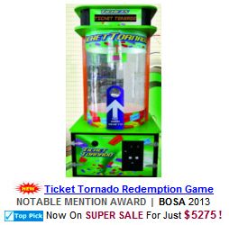 Ticket Tornado Ticket Redemption Game