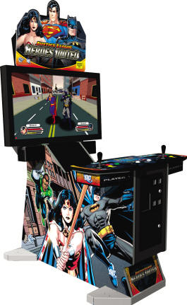 Justice League Video Arcade Game - 42" Deluxe Model Cabinet / Justice League : United Heroes From DC Comics and Global VR | Worldwide Delivery From BMI Gaming 
