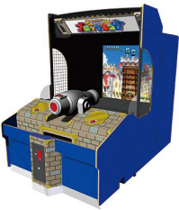 Legendary Cannon Video Arcade Game Preproduction Picture From Taito