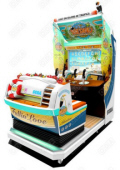 Let�s Go Island Deluxe Motion Simulator Jungle Hunting Video Arcade Game From Sega