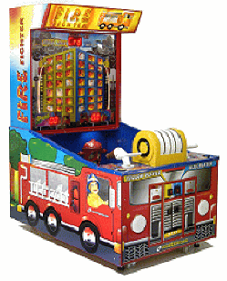 Fire Fighter Water Gun Carnival Midway Ticket Redemption Game From LAI Games