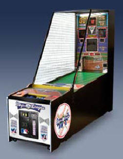 Major League Baseball Arcade Pitching Machine MLB Sports Arcade Ticket Redemption Game From ICE / Innovative Concepts In Entertainment