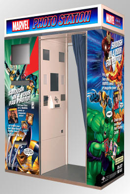 Marvel Comics Photo Station Portrait Color Photobooth From Fotozines
