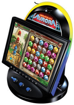 Megatouch Aurora 17" Countertop Touchscreen Video Game From Merit Industries By BMI Gaming