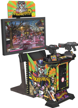 Shh...! Welcome To FrightFearLand / FrightMareLand / Haunted Mansion 2 II Video Arcade Game - Deluxe Model - Taito - Global VR