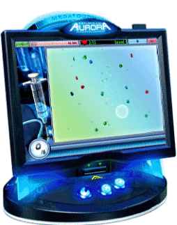 Megatouch Aurora Touchscreen Countertop Bar Video Game From Video Game From Merit Megatouch / AMI