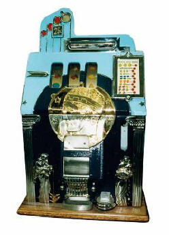Roman Head Antique Reproduction Slot Machine By Mills Bell-O-Matic From BMI Gaming : 1-800-PINBALL