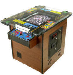 Ms. PacMan / Galaga 20th Anniversary Video Arcade Game - 19" Commercial Coin Operated Cocktail Table / Tabletop Model By Namco Bandai America