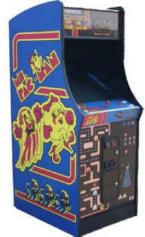 Ms. PacMan / Galaga 20th Anniversary Video Arcade Game - 25" Commercial Coin Operated Upright Cabinet Model By Namco Bandai America