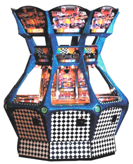 NASCAR 8 Player Coin Token Pusher Game From Coastal Amusements