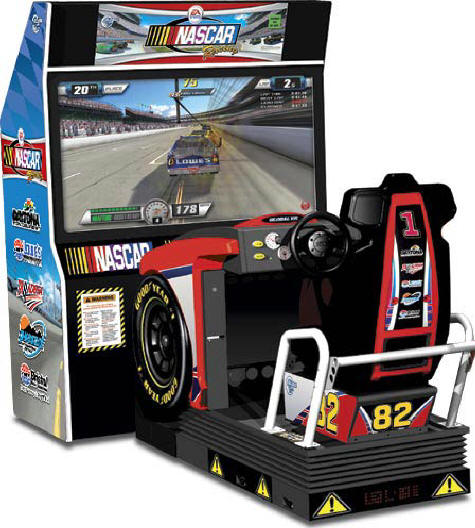 NASCAR Racing Game From EA Sports / Global VR - Motion Cabinet Model From BMI Gaming