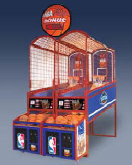 NBA Hoops Commercial Basketball Arcade Machine Game From ICE / Innovative Concepts In Entertainment