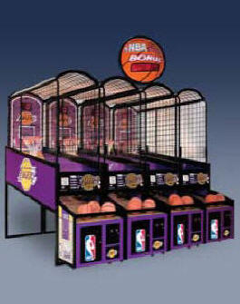 NBA Hoops Team Specific Commercial Basketball Arcade Game From ICE / Innovative Concepts In Entertainment