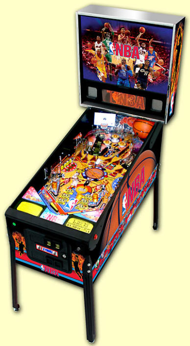 NBA Pinball Machine From Stern Pinball - Cabinet Picture 