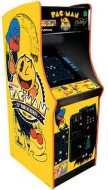 Pacman / Galaga / Ms. Pac Man 25th Anniversary Limited Edition Video Arcade Game - 25"  Upright Commercial Edition / Coin Operated Model From Namco Bandai America
