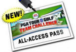 GA Tour Golf All Access Pass Video Arcade Game Logo From Global VR and EA Sports