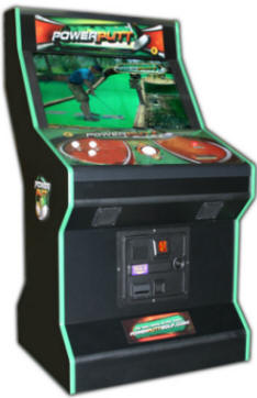 Power Putt Golf Video Game LCD Cabinet Model | PowerPutt Golf From Funco / Incredible Technologies / IT / ITS