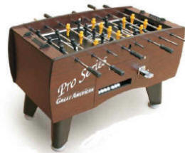 Pro Series Soccer Table Coin Operated Foosball Table By Great American From BMI Gaming : 1-866-527-1362