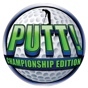 Putt! Championship Golf Video Arcade Machine Logo / Putt By Athyrio Games and Chicago Gaming Company