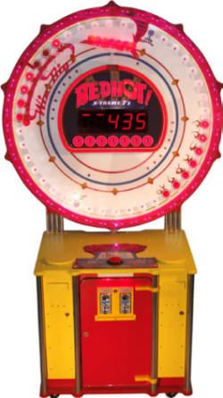 Red Hot !  Xtreme 7's / X-Treme 7s Ticket Redemption Ball Toss Game From Benchmark Games