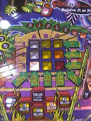 Ripley's Believe It or Not Pinball Machine - Mid Center Playfield Picture From BMI Gaming - 1-866-527-1362 