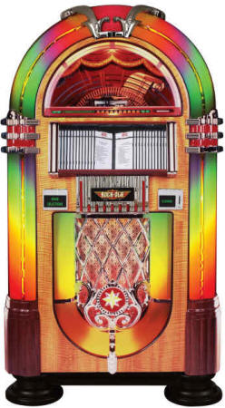 Rock-Ola Nostalgic Bubbler CD Jukebox Model CD-8C / J-70288-A / J-70289-A / J-70290-A By RockOla Jukeboxes