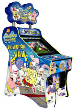 Spongebob Squareparts Bikini Bowling Ticket Redemption Video Game / Spongebob's By Chicago Gaming Company