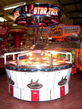 STAR TREK 8 Player Token Coin Pusher Machine From Coastal Amusements