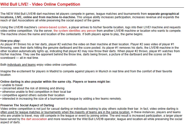 Wild Bull Darts - Wild Bull LIVE Online Global Video Competitions
