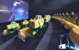 XD Theatre - 3D to 6D Motion Simulator Theatre Attraction - Inside Shot