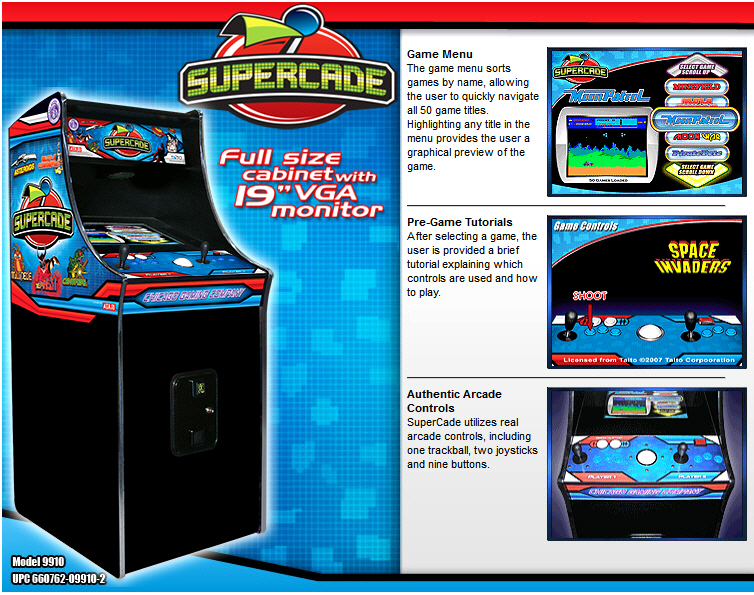 SuperCade Classic Video Arcade Machines, Factory Direct Prices !