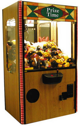 Prize Time Oak Wood Claw Crane Machine 30", 34" and 42" Models By Smart Industries