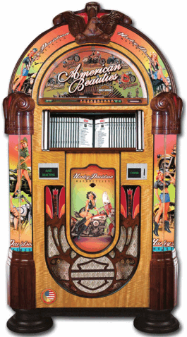 American Beauties / Harley Davidson CD Jukebox From Rock Ola