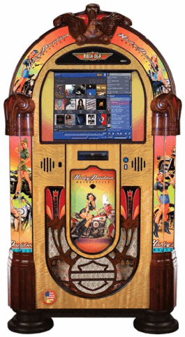 American Beauties Nostalgic Music Center Harley Davidson Jukebox | Rock-Ola