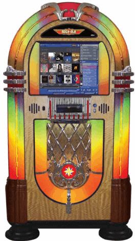 Rock-Ola Bubbler Nostalgic Music Center Jukebox | Model QB8-PV4
