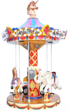 Carousel 1900 Circus Kiddy Ride From Falgas