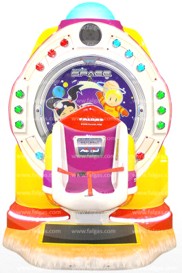 Galaxy Space Flight Merry Go Round Kiddie Ride - Falgas