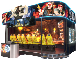 XD Dark Ride Interactive 3D / 7Di Motion Simulator Theater Attraction Ride From Trio Tech Amusements