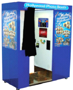 Hollywood Photo Booth - Blue Sitdown Model From Smart Industries