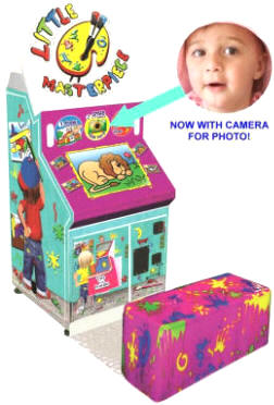 Little Masterpiece Mini Coloring Booth Finger Painting Kids Photo Booth Machine From LAI Games