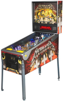 Metallica Masters Of Puppets Model Pinball Machine From Stern Pinball