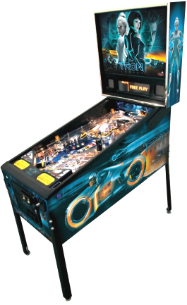 TRON Pro / Professional Pinball Machine - Tron Girls Backglass - From Stern