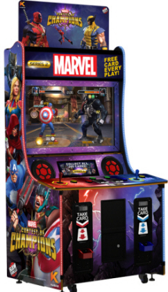 Marvel : Contest Of Champions Card Videmption Arcade Game From Raw Thrills