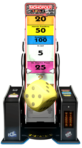 Monopoly Roll-N-Go Ticket Redemption Arcade Game From ICE