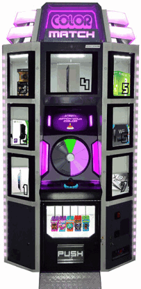 Color Match Arcade Prize Merchandiser Videmption Game From LAI Games